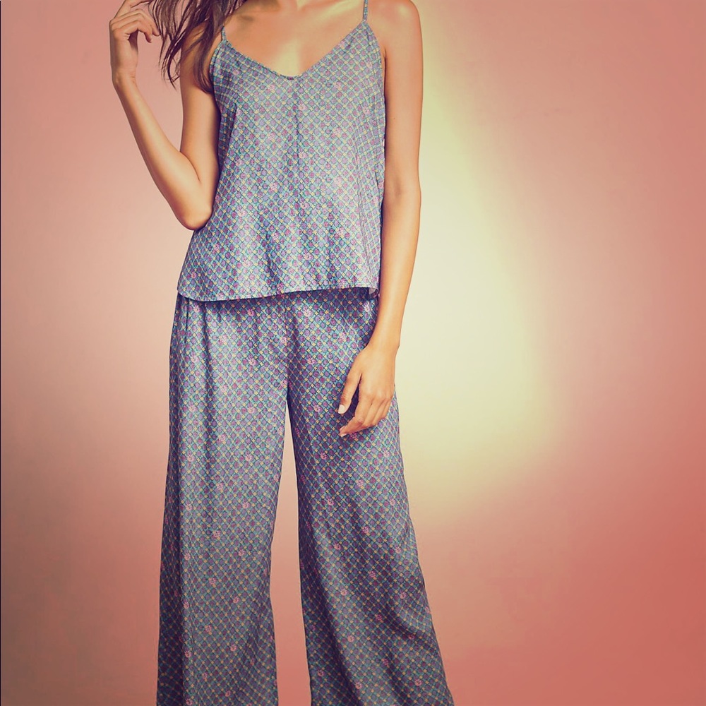 Anthropologie Floreat Aunt V Camisole and Pants